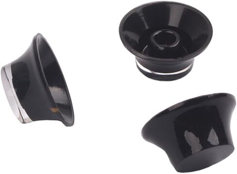ibasenice Vintage Look Guitar Knobs 3 Pcs Set Black Yellow Mark Volume Tone Control for in Saudi Arabia