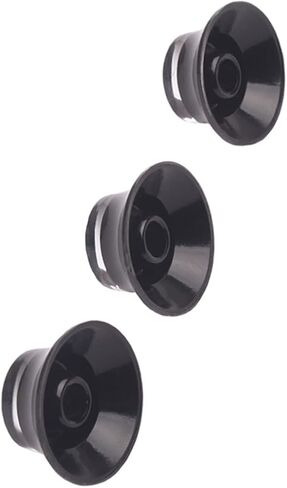 ibasenice Vintage Look Guitar Knobs 3 Pcs Set Black Yellow Mark Volume Tone Control for in Saudi Arabia