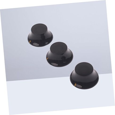 ibasenice Vintage Look Guitar Knobs 3 Pcs Set Black Yellow Mark Volume Tone Control for in Saudi Arabia