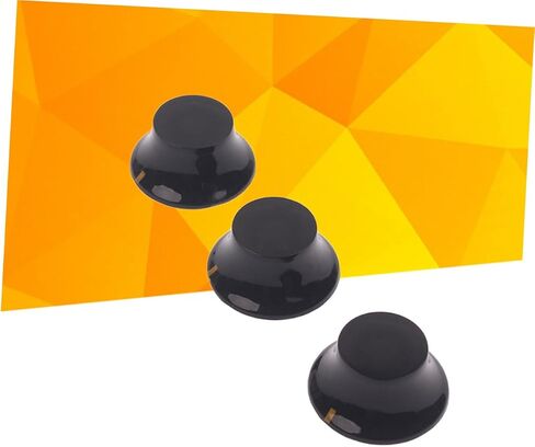 ibasenice Vintage Look Guitar Knobs 3 Pcs Set Black Yellow Mark Volume Tone Control for in Saudi Arabia