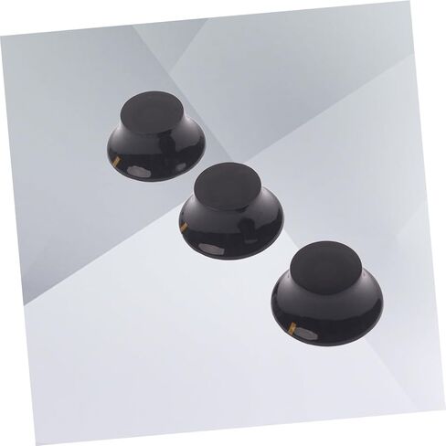 ibasenice Vintage Look Guitar Knobs 3 Pcs Set Black Yellow Mark Volume Tone Control for in Saudi Arabia