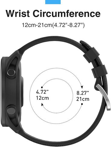 أساور لساعة Garmin Forerunner 255/265,22 مم متوافقة مع Garmin Vivoactive 4/Venu 3/Venu 2 in Kuwait