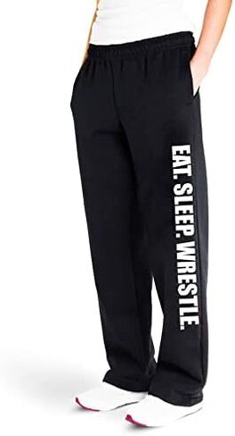 أكل النوم المصارعة Sweatpants | ملابس المصارعة من ChalkTalk Sports | ألوان متعددة | أحجام الشباب والكبار in Saudi Arabia