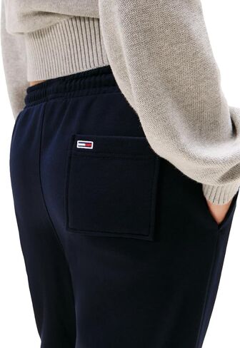 بنطال رياضي نسائي ذو شعار عادي من Tommy Jeans مع أربطة برباط in Kuwait