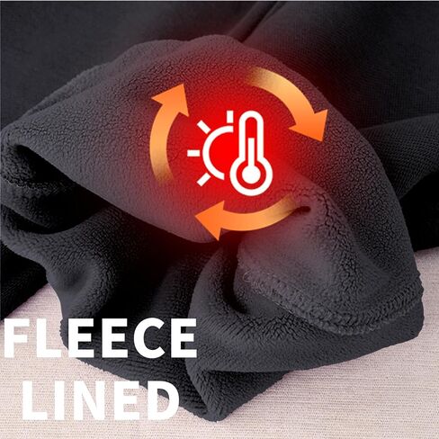 Ainangua Fleece Lined Sweatpants Women High Waisted Baggy Pants Warm Athletic Cargo Joggers with Pockets in Kuwait