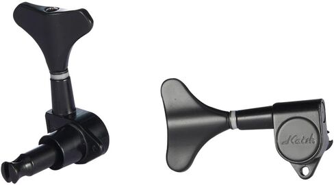 KAISH 6 String 3R3L 18:1 Sealed Bass Tuners Bass Guitar Tuning Keys Tuning Machine Heads for Ibanez/Yamaha Style Acoustic/Electric Bass Black in Saudi Arabia