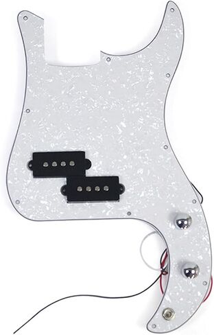 حماية اختيار باس سلكية مسبقًا من اللؤلؤ الأبيض محملة بـ P Bass Pickguard للحصول على دقة P Bass in Kuwait