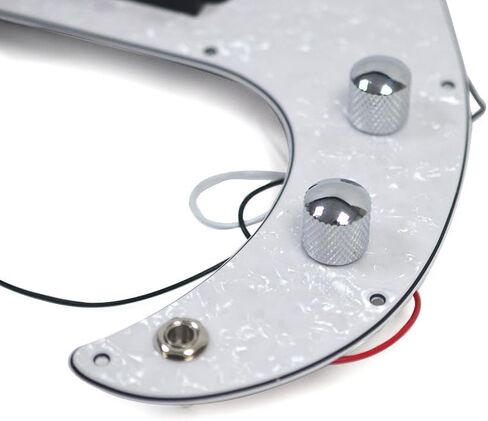 حماية اختيار باس سلكية مسبقًا من اللؤلؤ الأبيض محملة بـ P Bass Pickguard للحصول على دقة P Bass in Kuwait