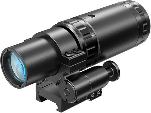 مكبر Feyachi Red Dot 1.5X - تكبير 5X مع ضبط التركيز والوجه إلى الجانب الأيسر/الأيمن، اللون أسود in Saudi Arabia