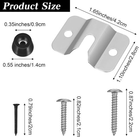 Portable Dartboard Mounting Bracket Kit, Includes Screws, Nails and Stabilisers, Dartgames Accessories for Wall, Board Holder Hanger Screw Hook Set for Hanging Dartboard in Saudi Arabia
