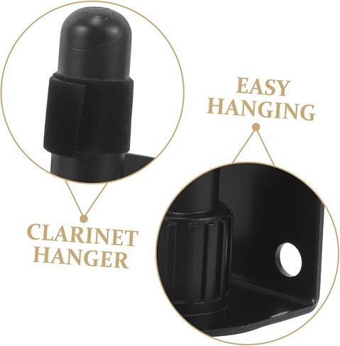 Wall Mounted Flute and Clarinet Hanger Hook Durable Instrument Holder for Wind Instruments Space Saving Design for Organized Storage for Musicians and Decor in Kuwait