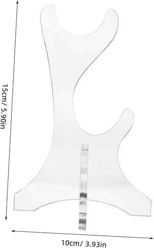 1Pair Acrylic Flute Holder Transparent Display Rack for Flutes Space Saving Vertical Design Double Layer Organizer for Woodwind Instruments for Musicians Collections in Saudi Arabia