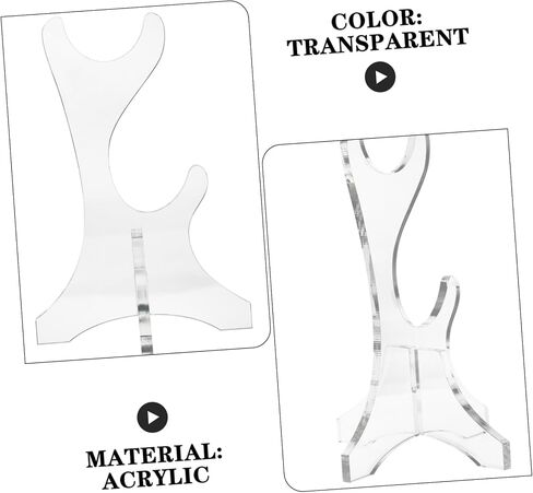1Pair Acrylic Flute Holder Transparent Display Rack for Flutes Space Saving Vertical Design Double Layer Organizer for Woodwind Instruments for Musicians Collections in Saudi Arabia
