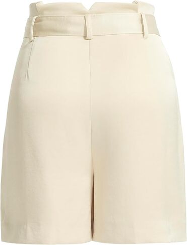 Anne Klein Womens Women's Paperbag-Waist Belted Short in Saudi Arabia