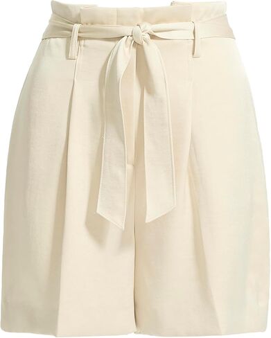 Anne Klein Womens Women's Paperbag-Waist Belted Short in Saudi Arabia