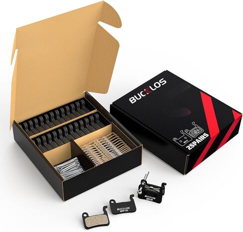BUCKLOS 25PC Bike Disc Brake Pads - Bicycle Disk Brake Pads for Zoom/Shimano Deore XT XTR LX SLX Hone Alfine Saint for Ebike/Mountain Bike/Electric Bike/Road/Scooter in Saudi Arabia