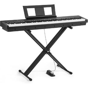VEVOR Weighted Digital Piano, 88 Keys Fully Weighted, Electric Piano Dual Keyboard & Speakers with X Stand, Sustain Pedal, Recording Function, 280 Tones, Wireless Connection, for Beginners, Black in Kuwait