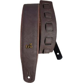 ECO 02 Guitar Strap - Recyclable Synthetic, Adjustable from 37’ to 57’ Length, and 2.75’ Width, Foam Padding for Comfort and Performance - Soft Brown in Saudi Arabia