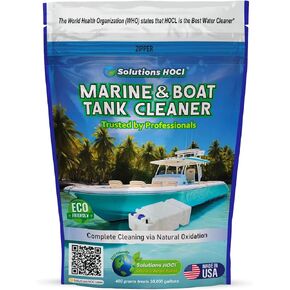 Solutions HOCL Marine & Boat Water Tank Cleaner – Eco-Friendly Powder for Black Tank Treatment Marine Water Tank Cleaning Biofilm & Odor Removal – 400G in Saudi Arabia