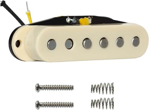 Pro ST-60S Staggered Alnico 5 Single Coil Bridge/52mm Pickup 7.2K for Strat Style Electric Guitar,Cream in Saudi Arabia