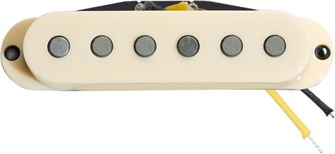 Pro ST-60S Staggered Alnico 5 Single Coil Bridge/52mm Pickup 7.2K for Strat Style Electric Guitar,Cream in Saudi Arabia