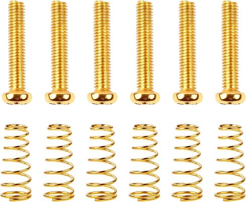 Banworks متري الموضوع 3x42mm M3 الفولاذ المقاوم للصدأ خمر 3 نقاط Tele Bridge السرج مسامير التجويد ومجموعة الربيع مسامير جسر باس الكهربائية عدة 6 مسامير + 6 نوابض JT-QMLS-01 أسود in Kuwait