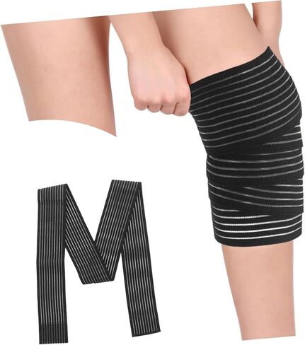2Pcs Elastic Knee Wraps High Elasticity Sports Knee Support Brace for Joint Relief Non Slip Design Comfortable and Durable for Sports and Daily Activities in Saudi Arabia