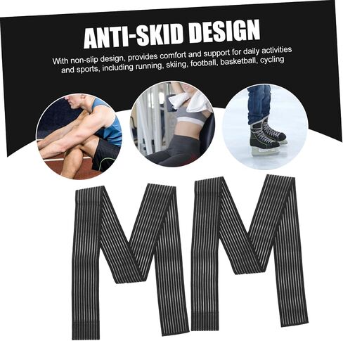 2Pcs Elastic Knee Wraps High Elasticity Sports Knee Support Brace for Joint Relief Non Slip Design Comfortable and Durable for Sports and Daily Activities in Saudi Arabia