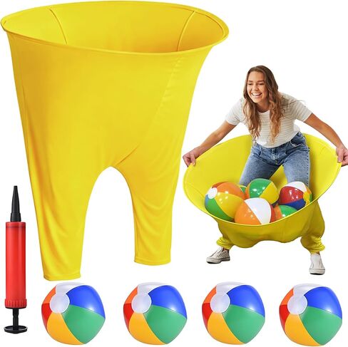 لعبة Granny Pants في الهواء الطلق مع 5 كرات نطاطة، لعبة رمي الفناء العملاقة للأطفال والكبار، لعبة مرحة للحفلات الخارجية، مجموعة ألعاب بناء الفريق في الحديقة للشواء ولم شمل الأسرة والنزهة in Saudi Arabia