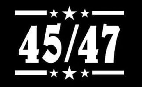 President 45/47 Patriot Stars - 5 Inches Tall (Color: White) Decal Laptop Tablet Skateboard Car Sticker in Saudi Arabia