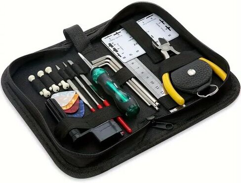 Jus Lavo All-in-One Guitar Maintenance Set, Essential Guitar Tools for Professionals, Comprehensive Guitar Setup Kit, Premium Guitar Tool Kit for Acoustic and Electric Instruments in Saudi Arabia