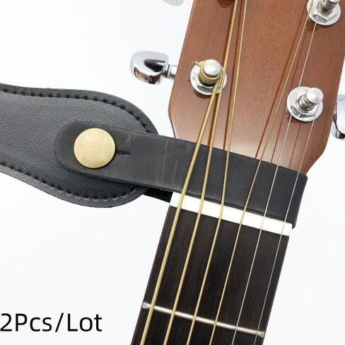 2pcs Leather Guitar Strap Holder Button Safe Lock for Acoustic Electric Classic Guitar Bass in Saudi Arabia