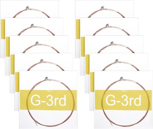 جيتار صوتي G سلاسل 10 قطعة سلاسل أسلاك الفولاذ المقاوم للصدأ نهاية الكرة ضوء التوتر مشرق لهجة سلسلة الغيتار (G-3rd) in Saudi Arabia