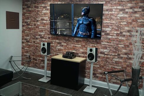 Rockville Pair RS29W V2 29-Inch Steel Bookshelf Speaker/Studio Monitor Stands, 60 lbs Capacity, Anti-Vibration Foam, Cable Management, for Home Audio and Studio Monitoring in Saudi Arabia