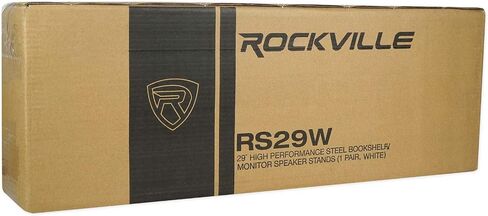 Rockville Pair RS29W V2 29-Inch Steel Bookshelf Speaker/Studio Monitor Stands, 60 lbs Capacity, Anti-Vibration Foam, Cable Management, for Home Audio and Studio Monitoring in Saudi Arabia