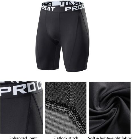 Compression Shorts for Men Spandex Sport Shorts Athletic Workout Running Performance Baselayer Underwear in Saudi Arabia