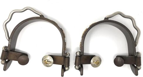 AJ Tack Ladies Antique Brown Three Cross Bumper Spurs in Saudi Arabia