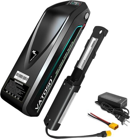 بطارية ليثيوم 48V20AH، مع 40A BMS، للدراجات الكهربائية والدراجات النارية الإلكترونية (100W-1500W)، تتضمن شاحن 2A XT60 سلك توصيل وقاعدة (48V20AH) in Saudi Arabia