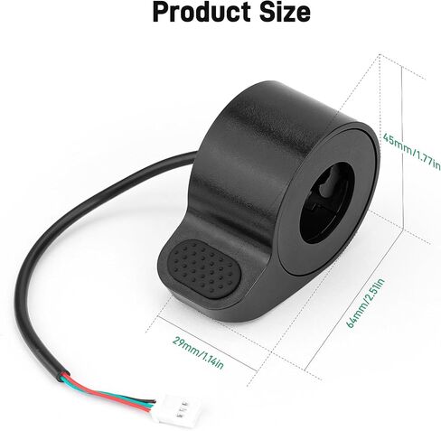 Jerbor Thumb Throttle for Iscooter I9/I9M/I9 Pro/MAX/I9 Max/I8, Scooter Accelerator Replacement Throttle Speed Control Handlebar Assy, Electric Scooter Replace Parts Accessories for Iscooter in Saudi Arabia