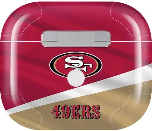 غلاف صوتي من Skinit متوافق مع Apple AirPods (الجيل الثالث، 2021) - تصميم مرخص رسميًا من NFL San Francisco 49ers in Saudi Arabia