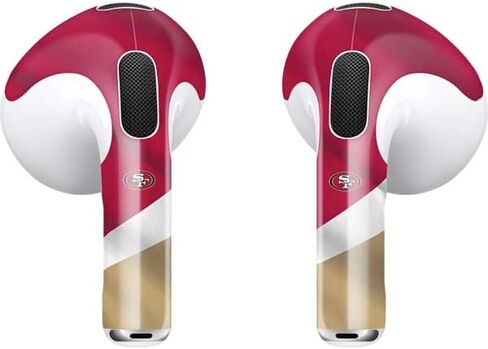غلاف صوتي من Skinit متوافق مع Apple AirPods (الجيل الثالث، 2021) - تصميم مرخص رسميًا من NFL San Francisco 49ers in Saudi Arabia