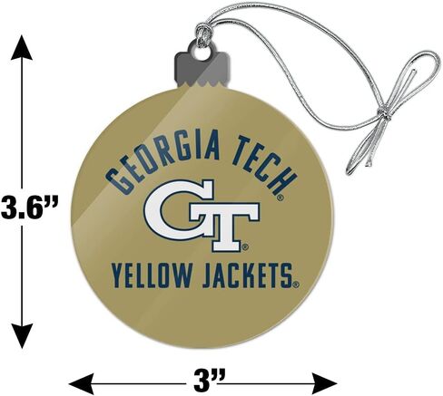 GRAPHICS & MORE Georgia Tech Yellow Jackets Acrylic Christmas Tree Holiday Ornament in Saudi Arabia