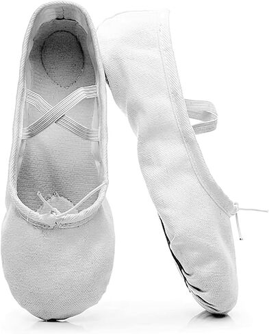 Women's Ballet Shoes Portable Adult Dance Shoes Stretch Canvas Flat Dance Practice Shoe for Women in Saudi Arabia