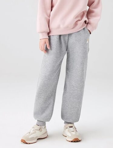 Happy Cherry Girls Kids Warm Joggers Sweatpants with Pockets Elastic Waist Long Pants for Workout Running in Saudi Arabia
