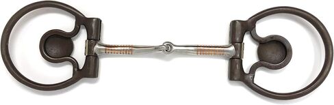AJ Tack Offset Dee Ring Snaffle Bit with Star Concho in Saudi Arabia
