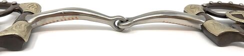 AJ Tack Offset Dee Ring Snaffle Bit with Star Concho in Saudi Arabia