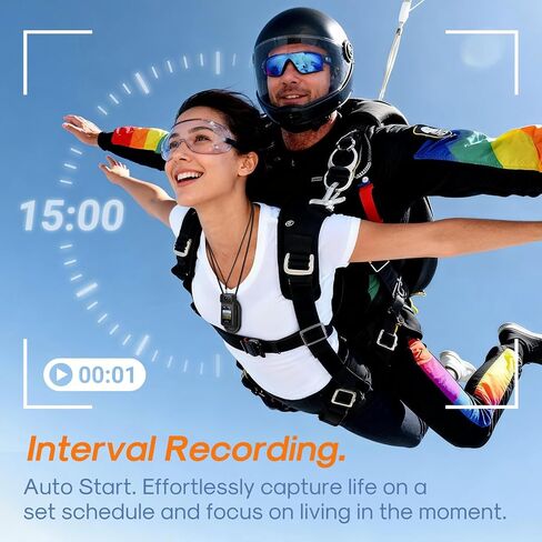 Mini Body Camera 128G with 1.47inch LCD Screen, 2.7K Thumb Size Action Body Cam with Audio&Video Thumb Hands Free POV Recording, Mount Free, Magnetic Sport DV for Bike Cycling Vlogging Pet Walk Swim in Saudi Arabia