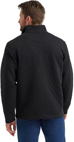 Wrangler Men's George Strait 1/4 Zip Pullover - Black in Saudi Arabia
