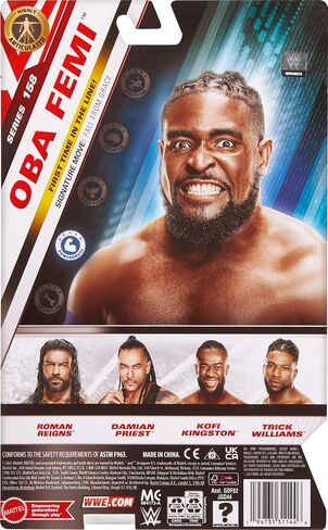 Mattel WWE Oba Femi Action Figure, Main Event Series #158, 6-inch Collectible Superstar with 14 Articulation Points & Life-Like Look in Saudi Arabia