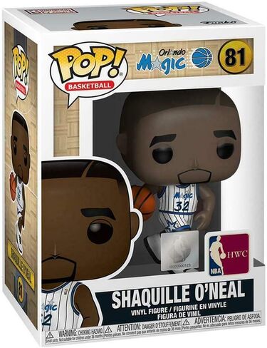 شاكيل أونيل أورلاندو ماجيك هوم جيرسي رقم 81 شخصية البوب ​​الرياضية NBA Legends Action (مرفقة مع واقي Ecotek Pop لحماية صندوق العرض) in Saudi Arabia